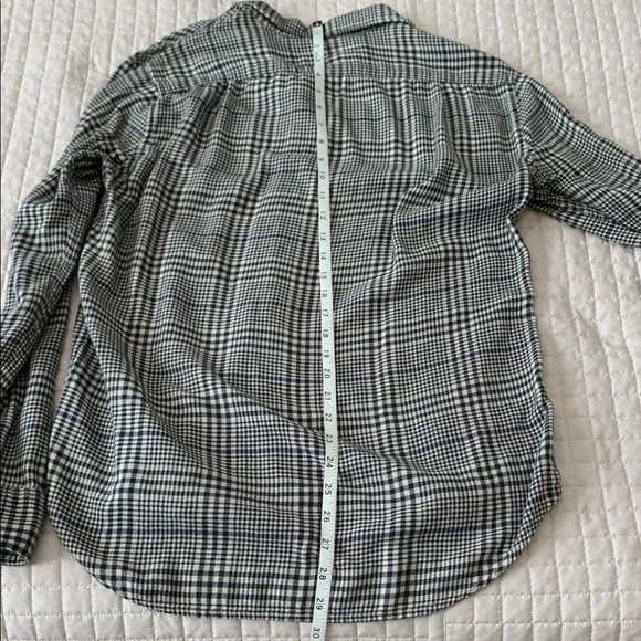 Buck Mason Black and White Houndstooth Button Down, Small - Picture 9 of 9